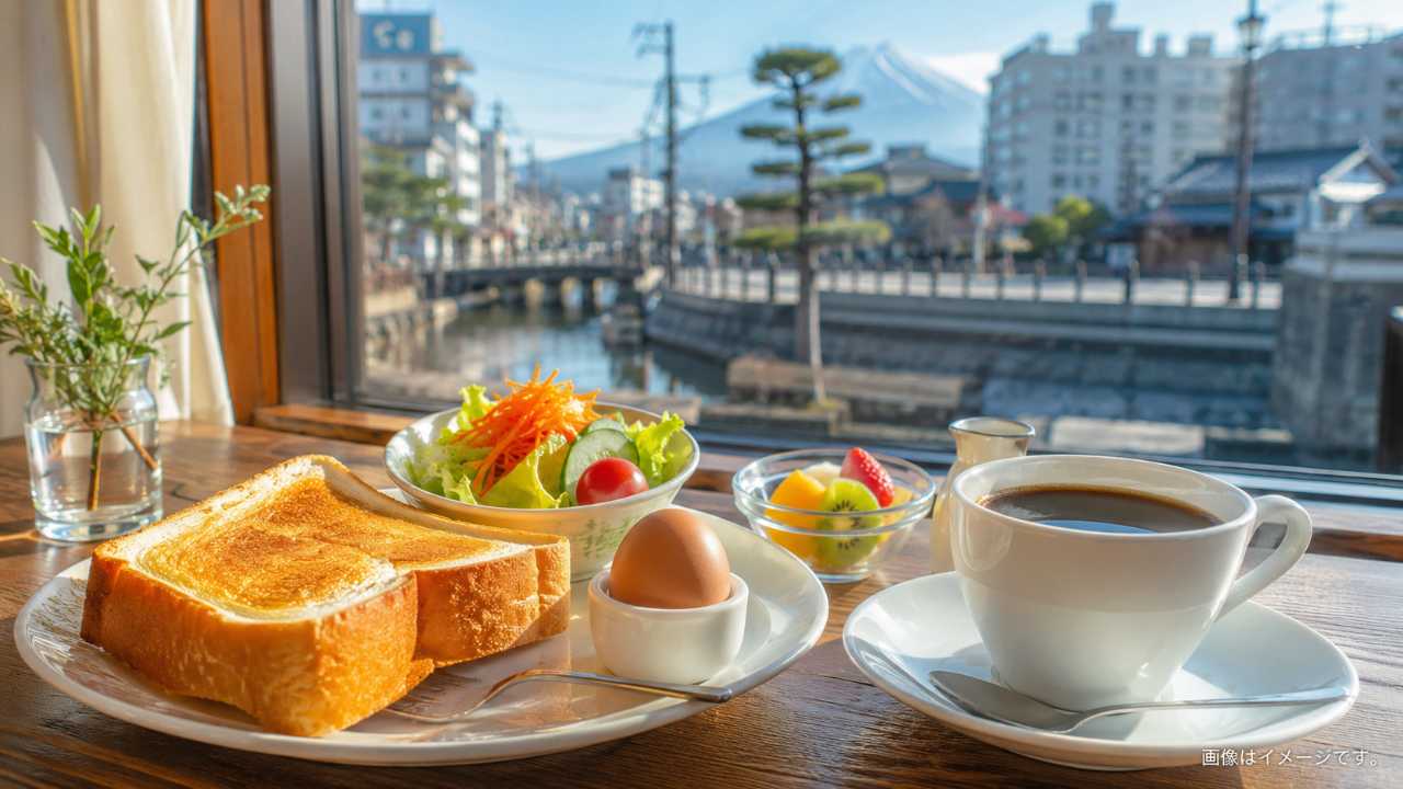 米子市の朝をイメージしたブログ用アイキャッチ