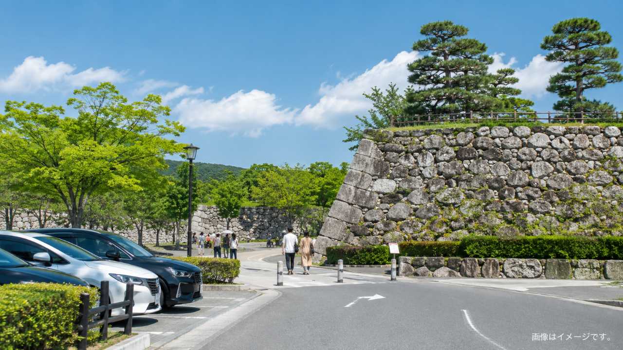 鳥取県鳥取市の久松公園と鳥取城跡周辺をイメージ