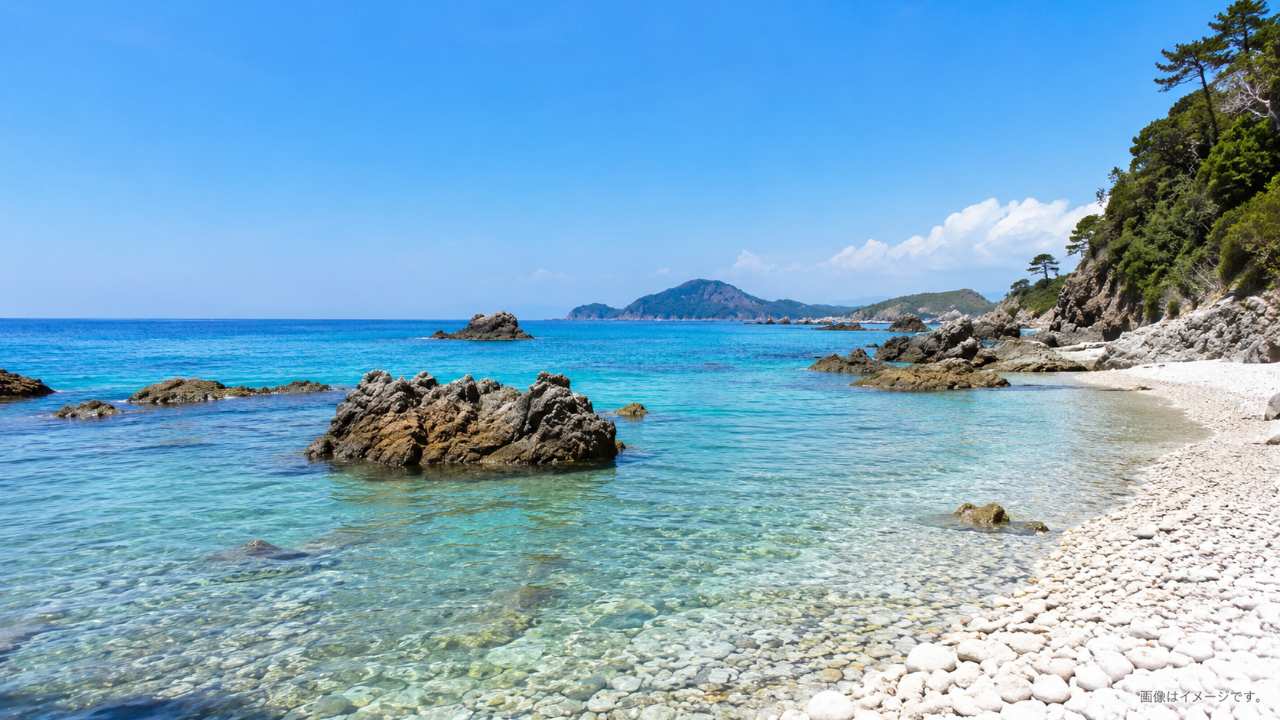 鳥取県岩美町の城原海岸をイメージ