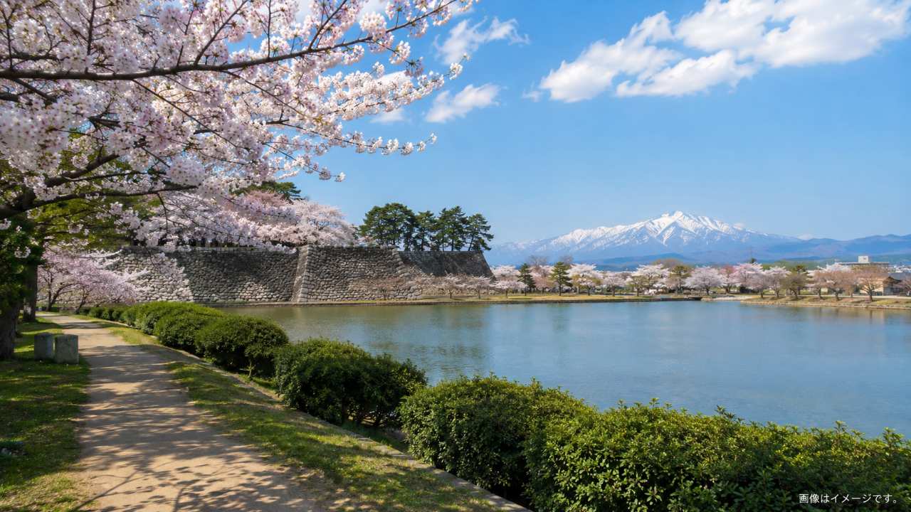 鳥取県米子市の湊山公園をイメージ