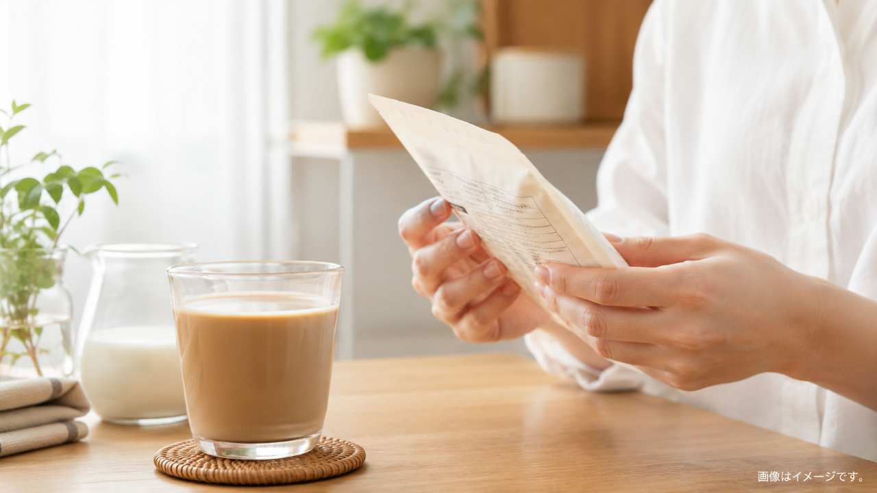 白バラコーヒーを連想させる白とブラウンを基調