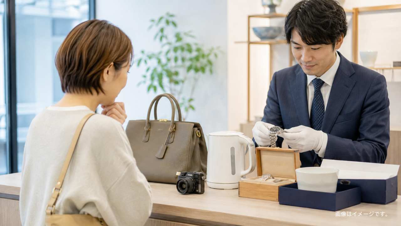 鳥取市の買取店を品目別に比較するためブランド品・家電・家具を整理した様子